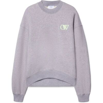 OFF WHITE - OW Sweatshirt - Gray - Oversized - Sweatshirt OFF WHITE - OW Sweatshirt - Gray - Oversized - Sweatshirt