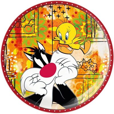Assiette Looney Tunes D19cm Titi & Grosminet - Assiette - Publicité Assiette Looney Tunes D19cm Titi & Grosminet - Assiette - Publicité