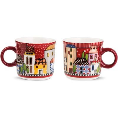 Egan 121007 - Rosso - Set di tazze da caffè Egan 121007 - Rosso - Set di tazze da caffè