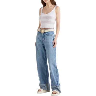 Benetton Modèle - Débardeur en maille de coton - Femme Benetton Modèle - Débardeur en maille de coton - Femme
