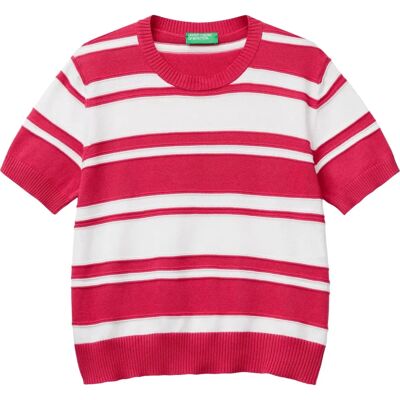 Benetton Modell Fragola Randig Tröja - Kvinnor Benetton Modell Fragola Randig Tröja - Kvinnor