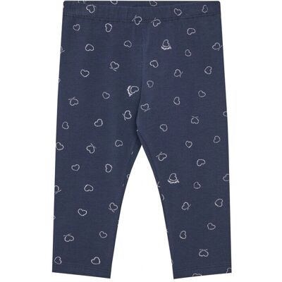 Leggings bleu foncé à motif cœur - Benetton Leggings bleu foncé à motif cœur - Benetton