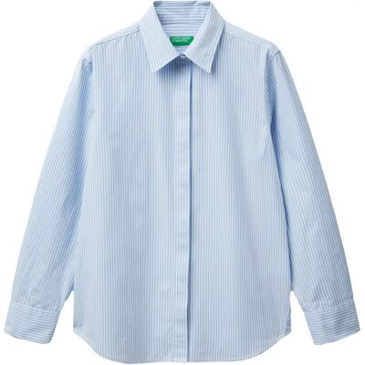 Benetton Nieznany Model Koszula Bawełniana z Długim Rękawem - Koszula Benetton Nieznany Model Koszula Bawełniana z Długim Rękawem - Koszula