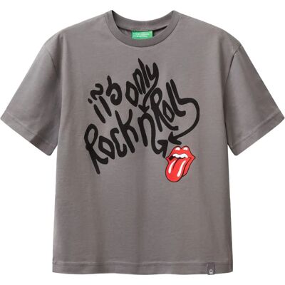 Benetton Modello - T-shirt in cotone biologico a vestibilità rilassata Benetton Modello - T-shirt in cotone biologico a vestibilità rilassata