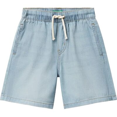 Benetton Model Bermudy Chambray - Szorty Benetton Model Bermudy Chambray - Szorty