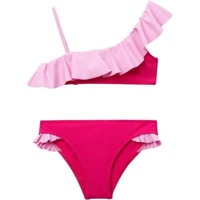 Benetton Enfants Bikini Fuchsia à Volants - Bikini Benetton Enfants Bikini Fuchsia à Volants - Bikini