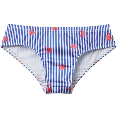 Benetton Enfants Maillot Rayé Bleu avec Imprimé de Crabes Benetton Enfants Maillot Rayé Bleu avec Imprimé de Crabes