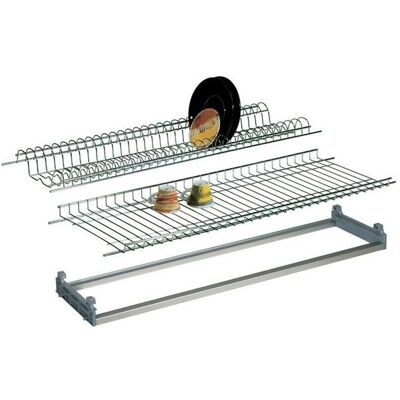 Iperbriko - Juego ajustable de escurridor y bandeja cromados - Fregadero Iperbriko - Juego ajustable de escurridor y bandeja cromados - Fregadero