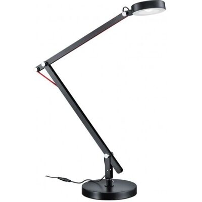 Lámpara de escritorio Amsterdam Trio Lighting - Ajustable, Negra Lámpara de escritorio Amsterdam Trio Lighting - Ajustable, Negra
