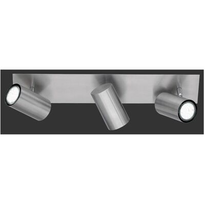 IPERBRIKO - Plafón Marley Níquel 3 Focos Orientables IPERBRIKO - Plafón Marley Níquel 3 Focos Orientables