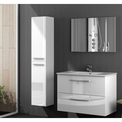 IPERBRIKO Mueble de baño blanco - 80x45x57cm IPERBRIKO Mueble de baño blanco - 80x45x57cm