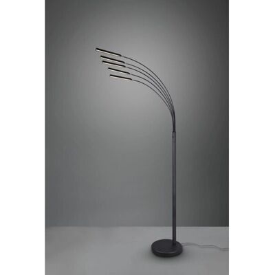 IPERBRIKO Lámpara de pie Reed 5 Arcos Led Negro - Lámpara de pie IPERBRIKO Lámpara de pie Reed 5 Arcos Led Negro - Lámpara de pie