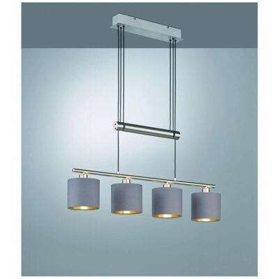Lámpara colgante Garda de Iperbriko - 4 Pantallas Tela - Cocina o Comedor Lámpara colgante Garda de Iperbriko - 4 Pantallas Tela - Cocina o Comedor