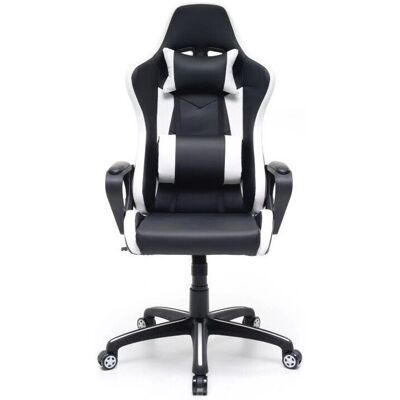 IPERBRIKO - Silla Gaming Blanca - White - 63x63xH118 cm - Gaming chair IPERBRIKO - Silla Gaming Blanca - White - 63x63xH118 cm - Gaming chair