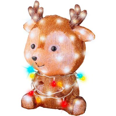 IPERBRIKO - Pequeño reno LED exterior 25x32x36,5 cm IPERBRIKO - Pequeño reno LED exterior 25x32x36,5 cm
