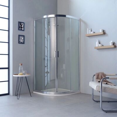 IPERBRIKO - Ducha semicircular 90x90 h195 transparente - 90x90 - h195 - Shower enclosure IPERBRIKO - Ducha semicircular 90x90 h195 transparente - 90x90 - h195 - Shower enclosure