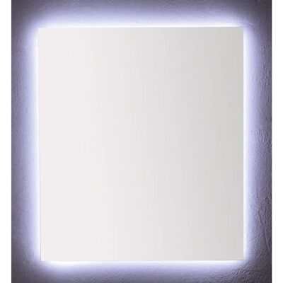 Iperbriko - Espejo baño 80x70 cm con retroiluminación LED - Espejo Iperbriko - Espejo baño 80x70 cm con retroiluminación LED - Espejo