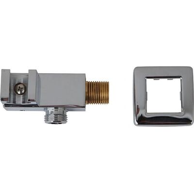 IPERBRIKO - Toma de agua cuadrada con soporte de ducha - Cuerpo en latón - Bathroom Faucet IPERBRIKO - Toma de agua cuadrada con soporte de ducha - Cuerpo en latón - Bathroom Faucet