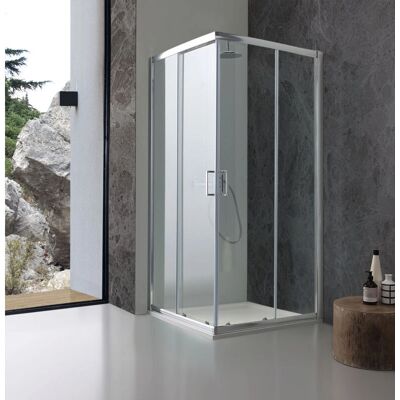 IPERBRIKO - Ducha square 90x90 - Cristal transparente IPERBRIKO - Ducha square 90x90 - Cristal transparente