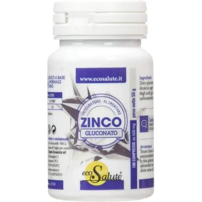 Spazio Ecosalute Gluconato di Zinco - 100 Compresse Integratore Spazio Ecosalute Gluconato di Zinco - 100 Compresse Integratore