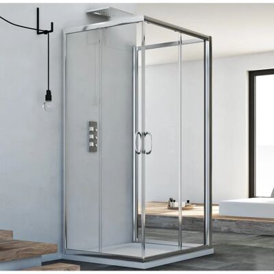 IDRALITE Mampara de ducha Junior Trio 75x120x75 cm IDRALITE Mampara de ducha Junior Trio 75x120x75 cm