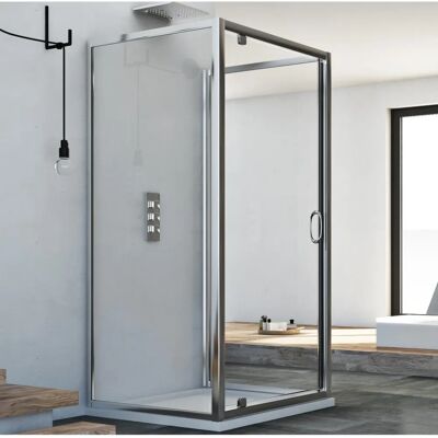Idralite Sintesi Trio 1 - Klapptür-Duschabtrennung - Transparent - 185cm Idralite Sintesi Trio 1 - Klapptür-Duschabtrennung - Transparent - 185cm
