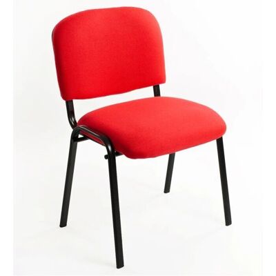 Conjunto de 6 Sillas Tapizadas Apilables - Muebles para Salas de Espera y Conferencias Conjunto de 6 Sillas Tapizadas Apilables - Muebles para Salas de Espera y Conferencias