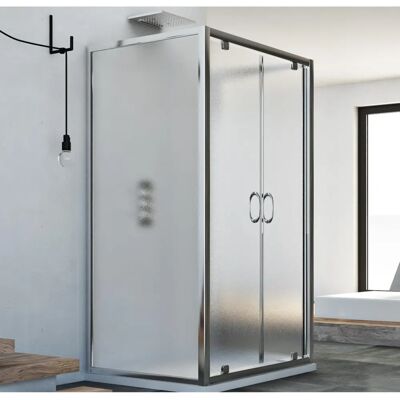 Idralite Sintesi Trio 2 Duschkabine - 3-seitig rechteckiges Glas Idralite Sintesi Trio 2 Duschkabine - 3-seitig rechteckiges Glas