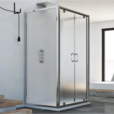 IDRALITE - Rechteckige Duschkabine - 3 Seiten 90x80x90 cm IDRALITE - Rechteckige Duschkabine - 3 Seiten 90x80x90 cm