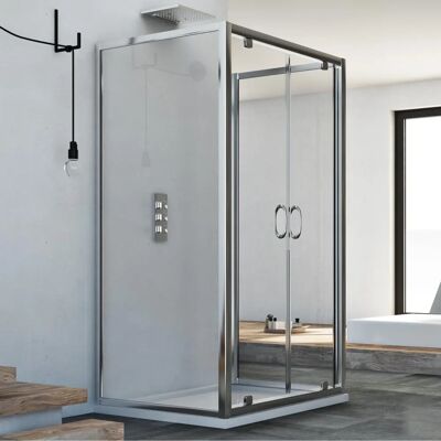 Idralite Box doccia Sintesi Trio 2 Ante 90x120x90 cm Idralite Box doccia Sintesi Trio 2 Ante 90x120x90 cm