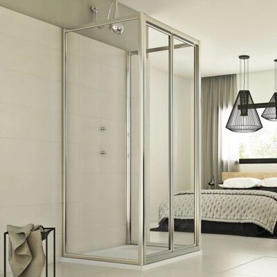 Idralite Urban Trio Mampara de ducha plegable - Mampara de ducha Idralite Urban Trio Mampara de ducha plegable - Mampara de ducha