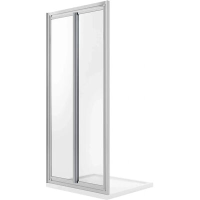 IDRALITE Porta Doccia West - Doppia anta saloon, 90cm, Vetro Trasparente IDRALITE Porta Doccia West - Doppia anta saloon, 90cm, Vetro Trasparente