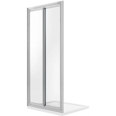 IDRALITE Porte de Douche West - Double Saloon 100cm - Verre Transparent - Publicité IDRALITE Porte de Douche West - Double Saloon 100cm - Verre Transparent - Publicité