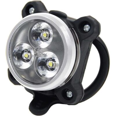 Bonin b-race Faro anteriore bici - 3 LED, 8 modalità, IPX4 Bonin b-race Faro anteriore bici - 3 LED, 8 modalità, IPX4