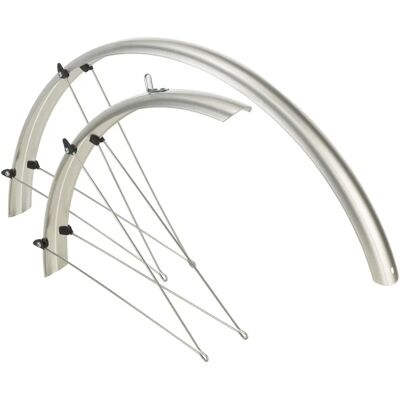 Guardabarros de Plástico Generico 28" - Plata - Instalación Fácil Guardabarros de Plástico Generico 28" - Plata - Instalación Fácil