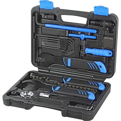 Kit manutenzione bici Bonin - 22 pezzi con borsa attrezzi Kit manutenzione bici Bonin - 22 pezzi con borsa attrezzi