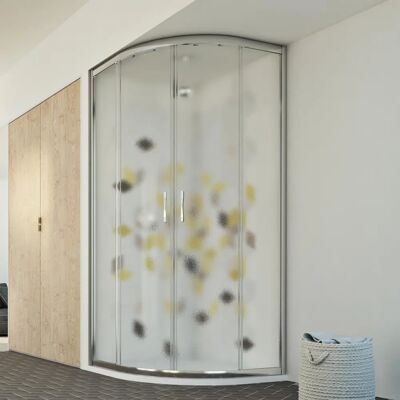 Idralite Evolution 90x90 cm Halbrunde Schiebeduschentür Idralite Evolution 90x90 cm Halbrunde Schiebeduschentür