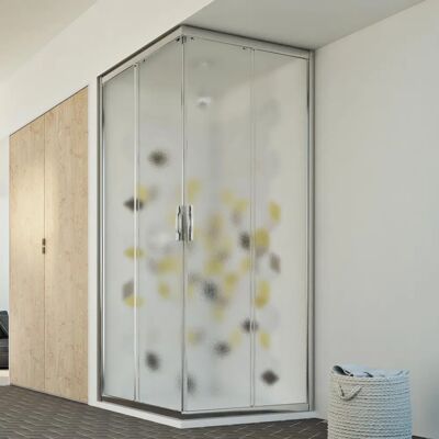 Box doccia Idralite Evolution 80x100cm Cromo Box doccia Idralite Evolution 80x100cm Cromo