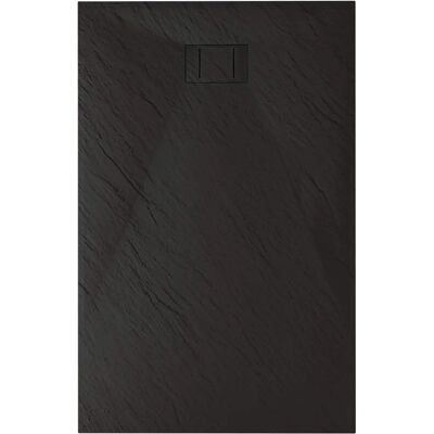 Piatto doccia Idralite 80x130 cm Effetto pietra Antracite Piatto doccia Idralite 80x130 cm Effetto pietra Antracite