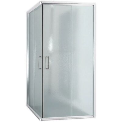 Idralite Alabama Cabina doccia scorrevole - 80x80cm - Vetro temperato di sicurezza 6mm Idralite Alabama Cabina doccia scorrevole - 80x80cm - Vetro temperato di sicurezza 6mm