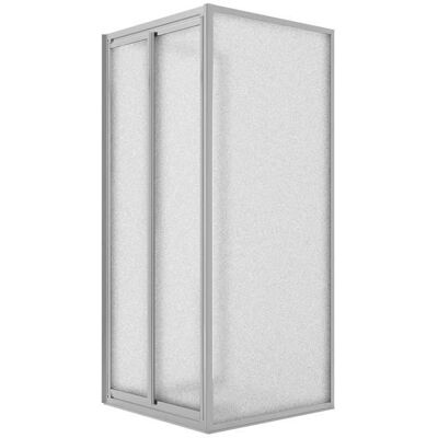 Idralite West Cabina de Ducha - 3 Lados, Cristal Opaco, 80x75x80cm Idralite West Cabina de Ducha - 3 Lados, Cristal Opaco, 80x75x80cm