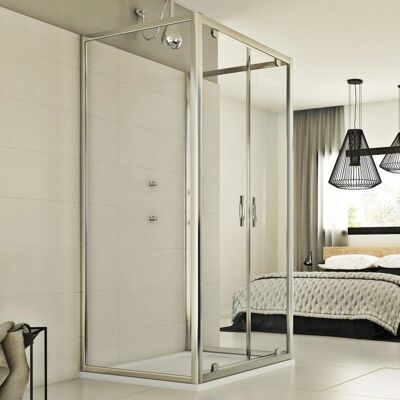 Idralite Cristal Trio 2 Hojas 75x80x75 cm - Duschkabine Idralite Cristal Trio 2 Hojas 75x80x75 cm - Duschkabine