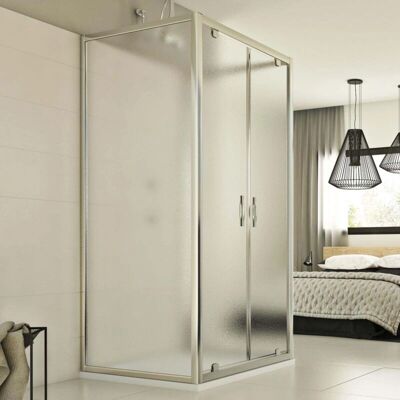 Idralite Cristal Trio 2 Hojas 90x130x90 cm Duschabtrennung Idralite Cristal Trio 2 Hojas 90x130x90 cm Duschabtrennung