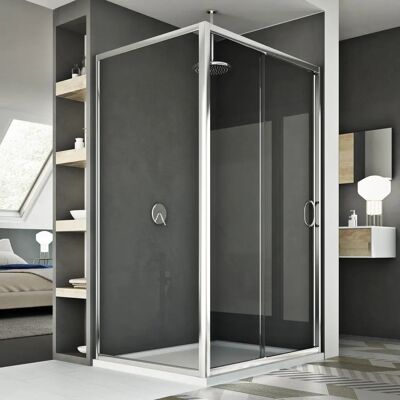 Idralite Replay Duo Duschkabine - 6mm Sicherheitsglas - 90x140 cm Idralite Replay Duo Duschkabine - 6mm Sicherheitsglas - 90x140 cm
