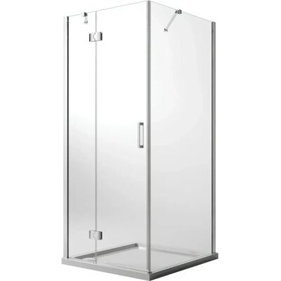 IDRALITE Mampara de ducha Flip - 120x60cm, Vidrio 6mm, EasyClean IDRALITE Mampara de ducha Flip - 120x60cm, Vidrio 6mm, EasyClean