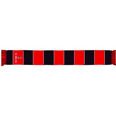 AC Milan Ribbed Embroidered Scarf - Scarf AC Milan Ribbed Embroidered Scarf - Scarf