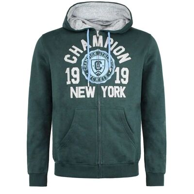 Champion Dark Green Hooded Track Jacket - Long Sleeve Zip Up Men’s Sportswear Champion Dark Green Hooded Track Jacket - Long Sleeve Zip Up Men’s Sportswear
