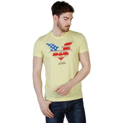 Trussardi Modell TR3971945-L Gelbes Freizeit-T-Shirt - T-Shirt Trussardi Modell TR3971945-L Gelbes Freizeit-T-Shirt - T-Shirt