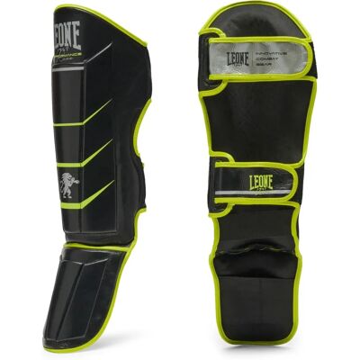 Leone 1947 Revo Fluo Schwarze Grüne Schienbeinschützer - Sportausrüstung Leone 1947 Revo Fluo Schwarze Grüne Schienbeinschützer - Sportausrüstung