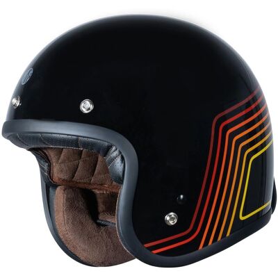 Casque Jet Origine Primo Sunrise Rouge-Noir - Publicité Casque Jet Origine Primo Sunrise Rouge-Noir - Publicité